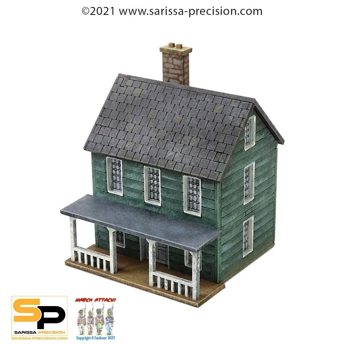 North American Planked House With Porch 1