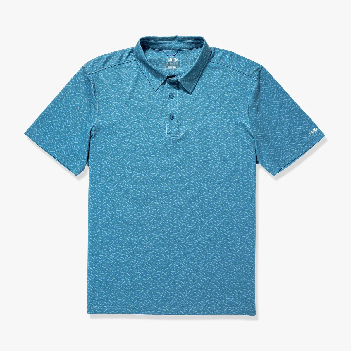 Cypress Printed Performance Polo Shirt 1