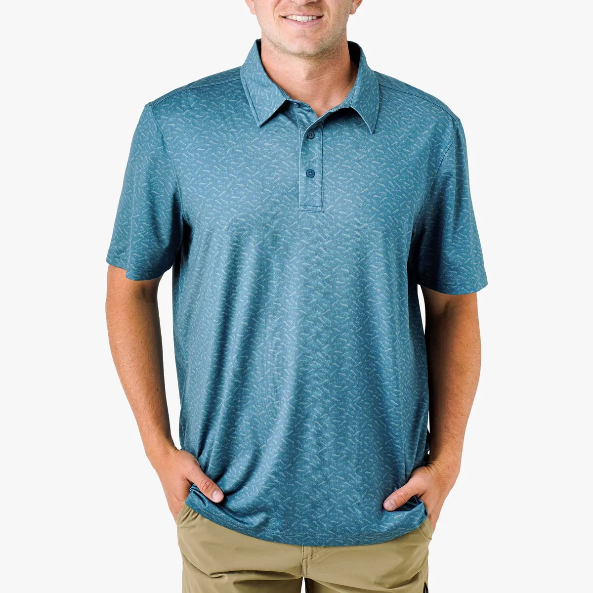 Cypress Printed Performance Polo Shirt 4