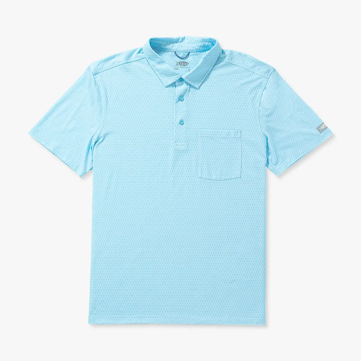 Qualifier Printed Performance Polo Shirt | Fathom 1