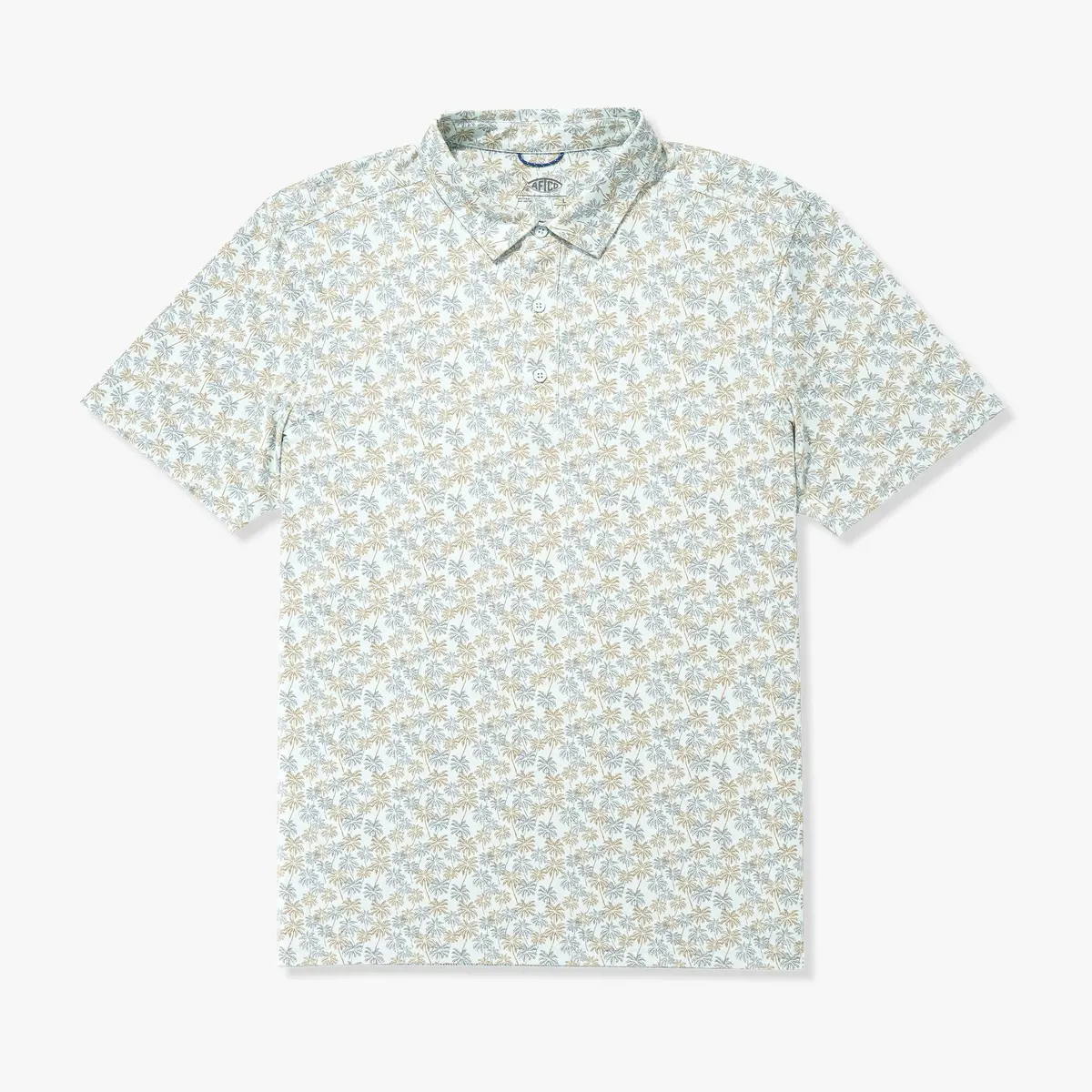 Boatbar Printed Performance Polo Shirt | Aqua Glass 1