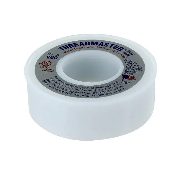 Threadmaster®Threadseal Tape ~ Impregnated With Nickel, Usa Made Full Density Ptfe | Merco Tape® M78ni 2