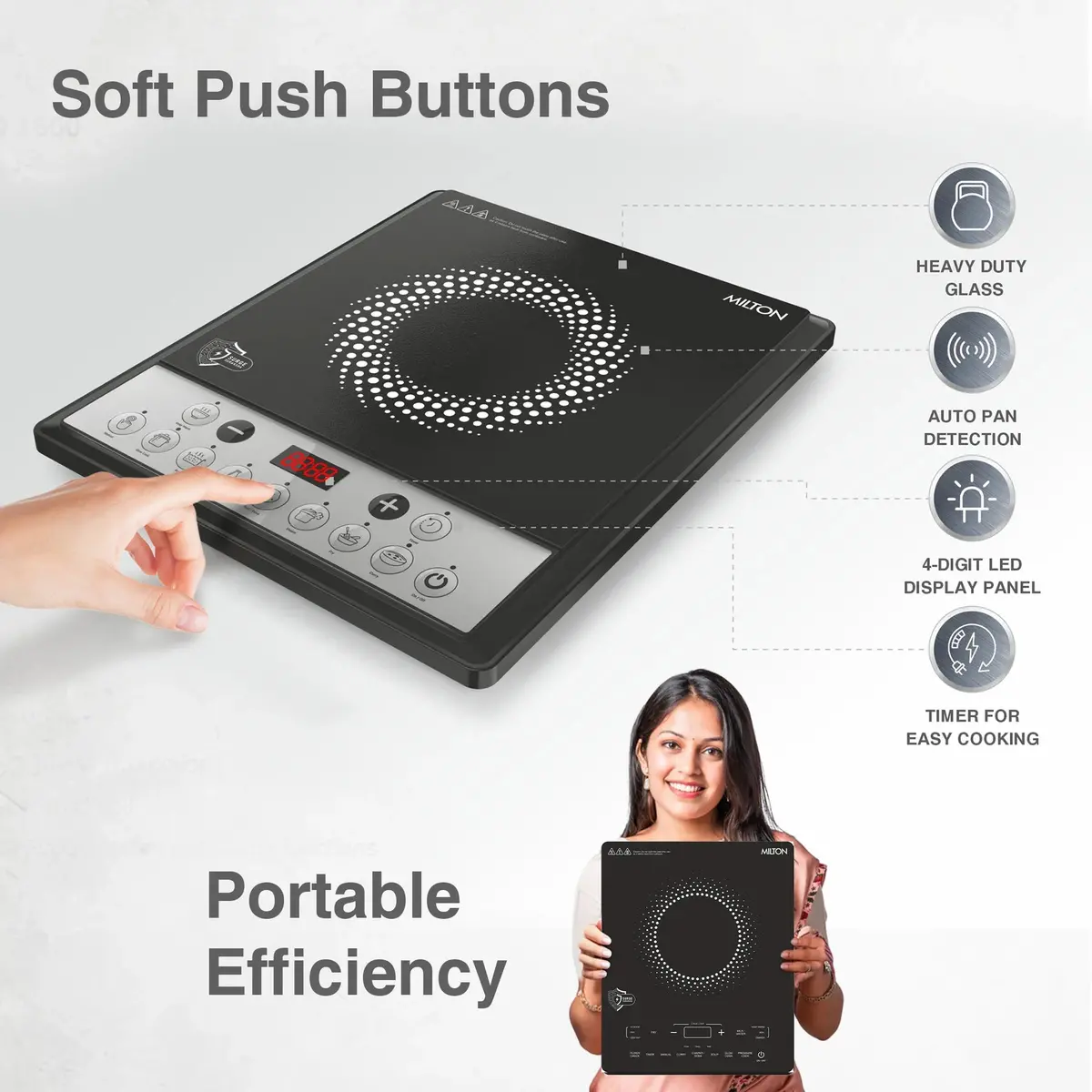Milton Elio Induction Cooktop 3