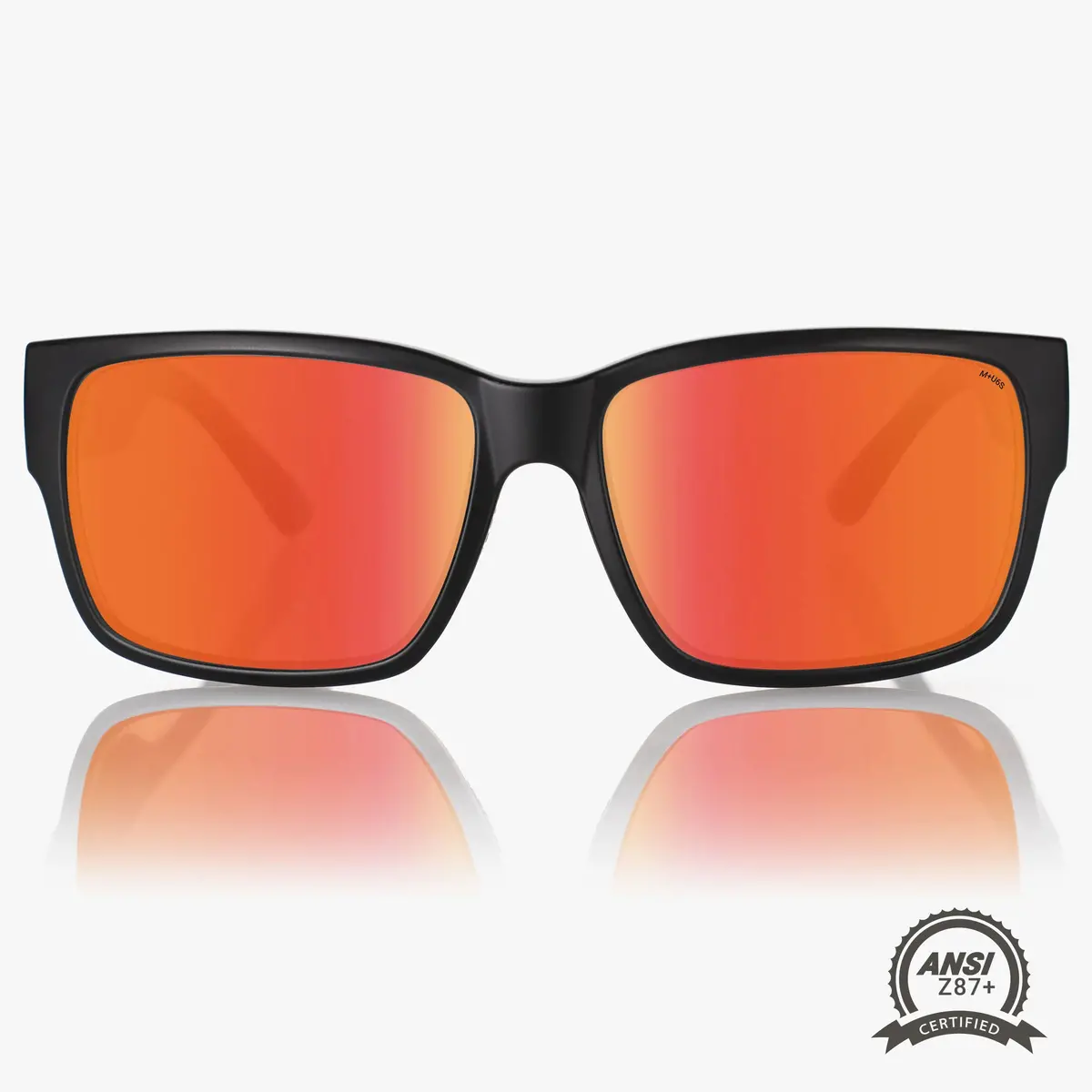 Classico Pro - Black On Black / Red Chrome Polarized (Z87+) 2