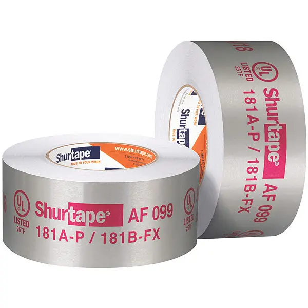 Shurtape Af 099 Ul 181A-P/B-Fx Listed/Printed Aluminum Foil Tape 1