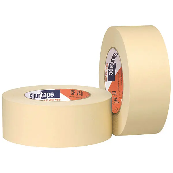 Shurtape CF740 High-Temp, High-Performance Masking Tape for Precision Work