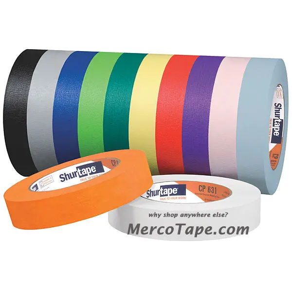 Shurtape Cp631 Medium-High Adhesion Artists' Crepe Masking Tape (12 Colors Avail.) 1