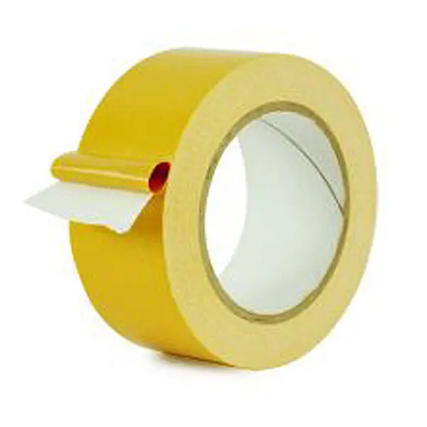 Double Coated Cloth Tape With Permanent Adhesive ~ Yellow Liner | Merco Tape® M100p 2