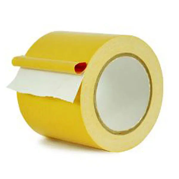 Double Coated Cloth Tape With Permanent Adhesive ~ Yellow Liner | Merco Tape® M100p 1