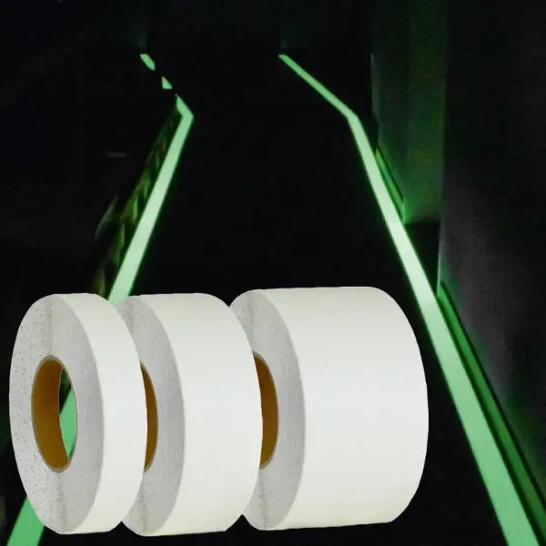Anti-Slip Photoluminescent (Glow) Tape ~ Resilient For Indoor Use | Merco Tape® M342g 2