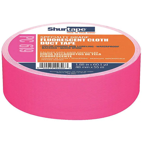 Shurtape Pc619 Fluorescent Cloth Duct Tape 4