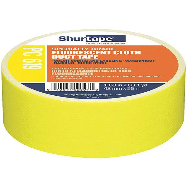 Shurtape Pc619 Fluorescent Cloth Duct Tape 4
