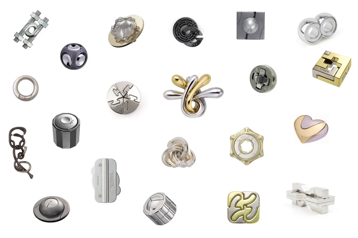 Metal Puzzle Party Set - 21 Hanayama Puzzles 1