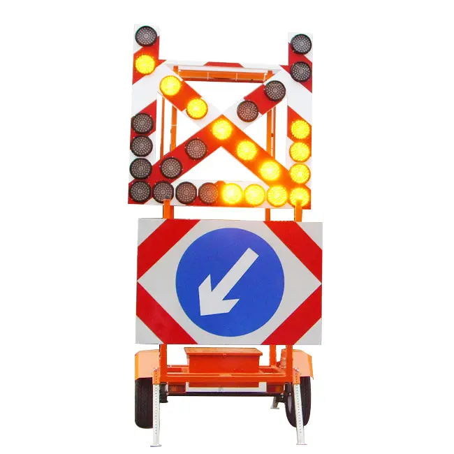 Mobile Trailer Led Arrow Signal Traffic Warning Lights 1