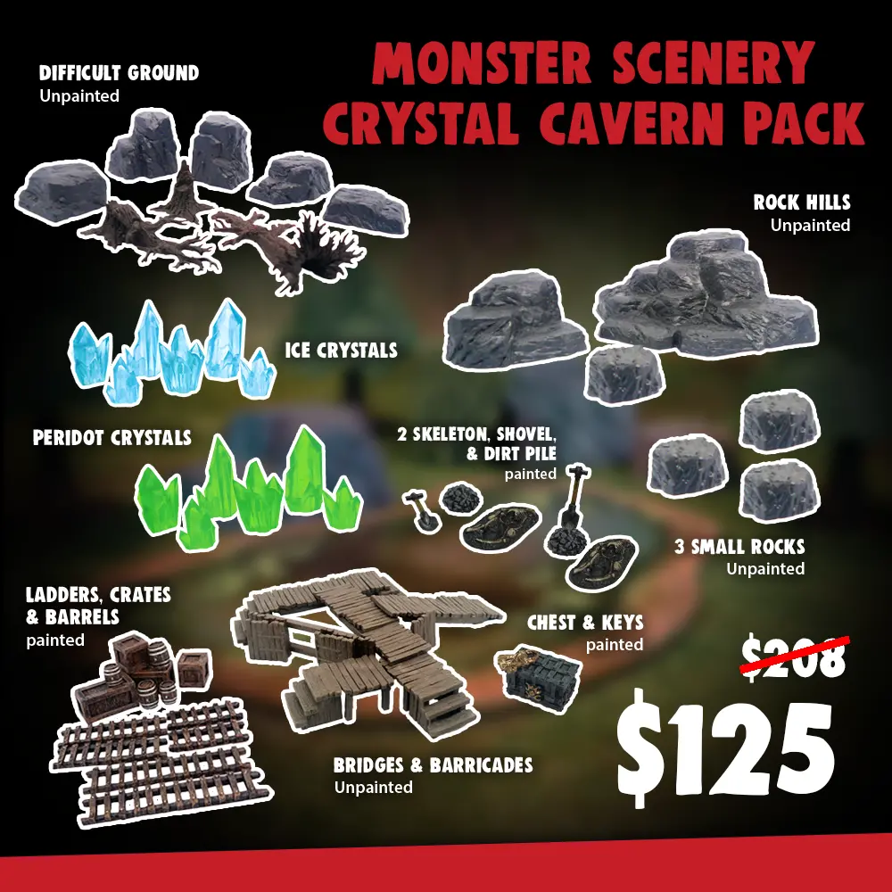 Monster Scenery Crystal Cavern Pack 1