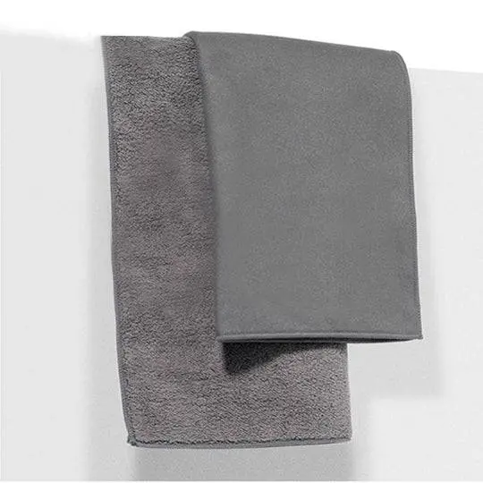 Detailing / Car Wash Towel - Suede & Coral Velvet (Dark Grey) For Interior Glass & Dust 1