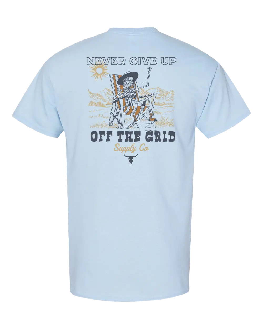 Never Give Up Motivational Graphic T-Shirt - Image 3
