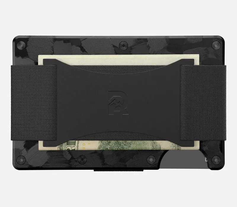 Forged Carbon Wallet - Cash Strap 1