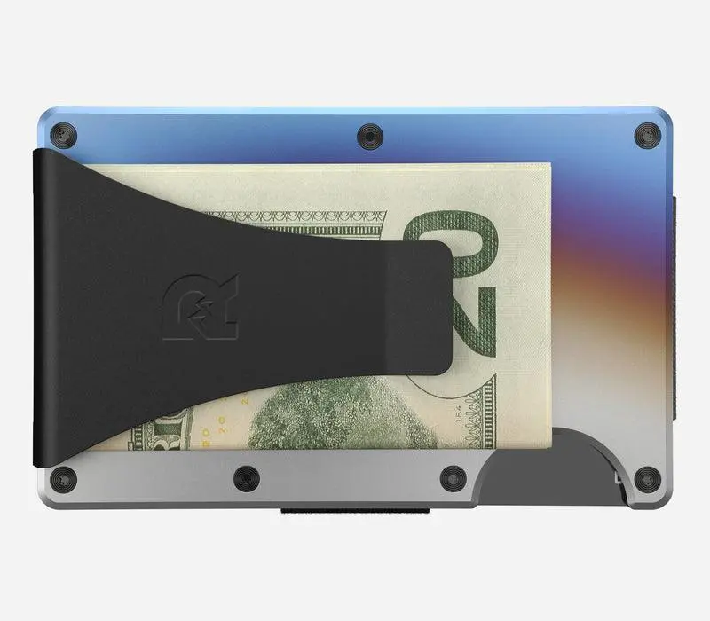 Burnt Titanium Wallet - Money Clip 1
