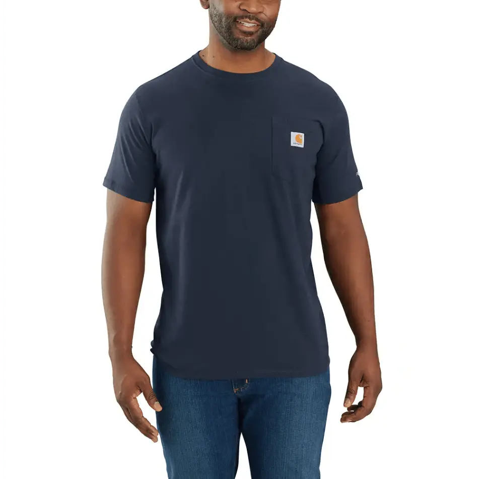 Carhartt Force® Relaxed Fit Midweight Short-Sleeve Pocket T-Shirt - Navy 1