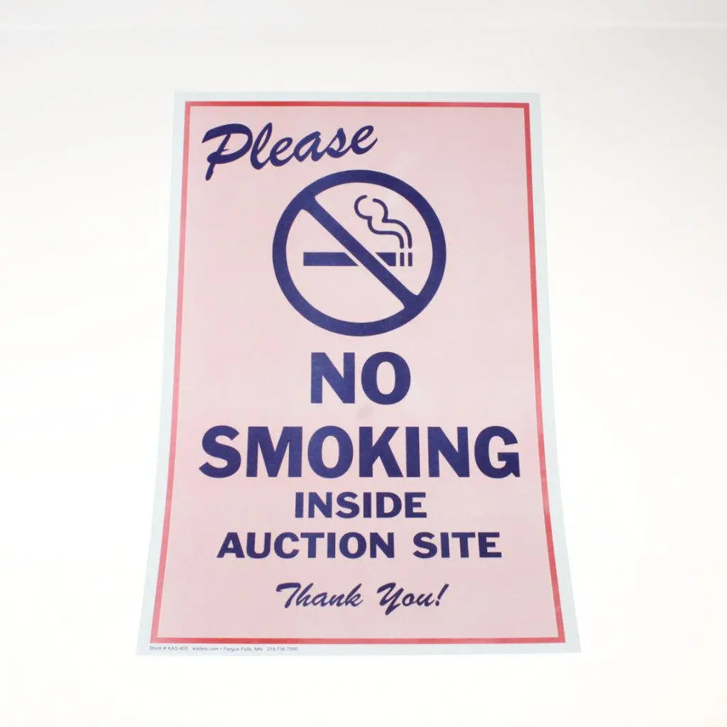 "No Smoking" - 11" X 17" Laminated Sign 1