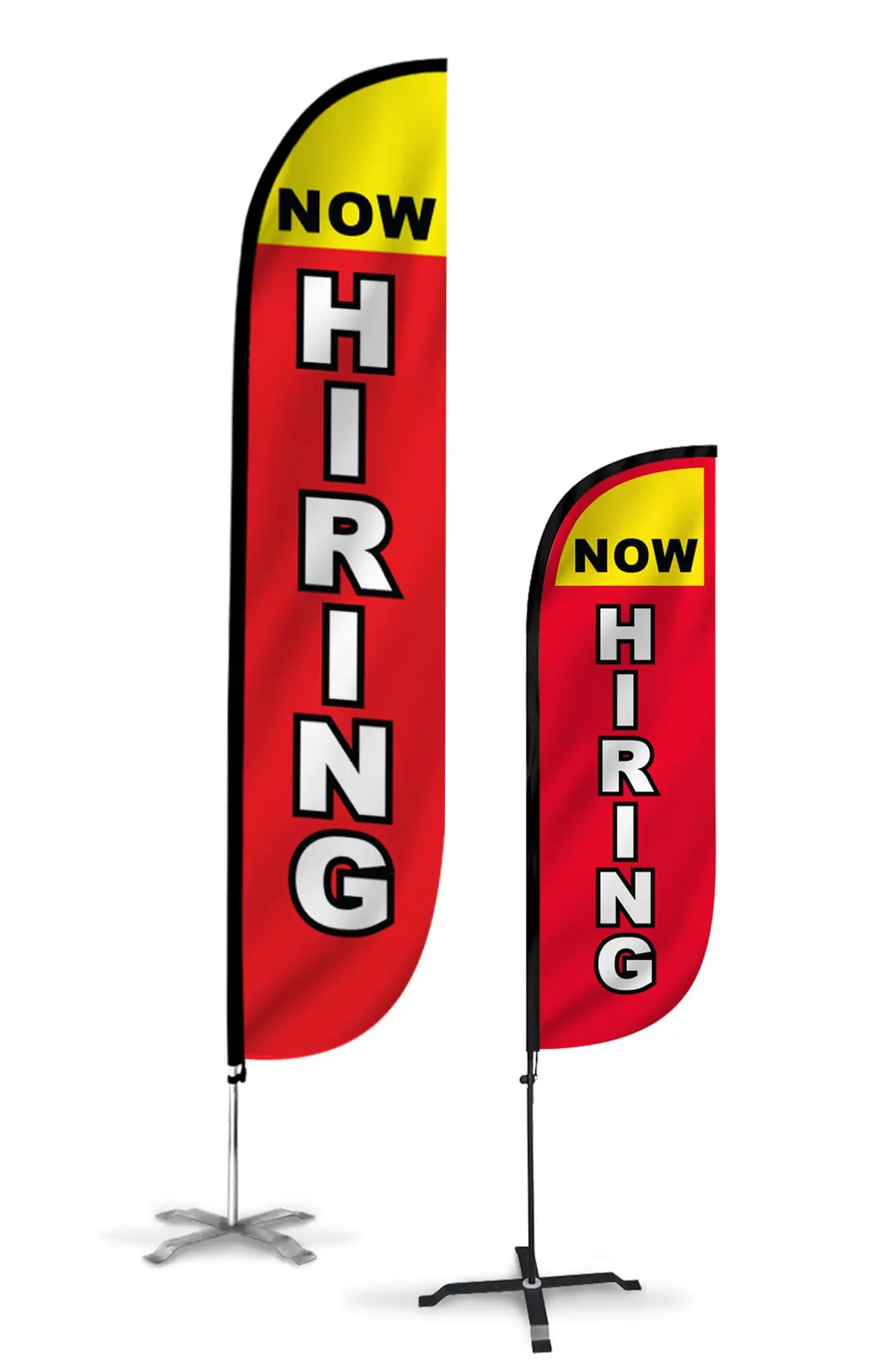 Now Hiring Feather Flag 1