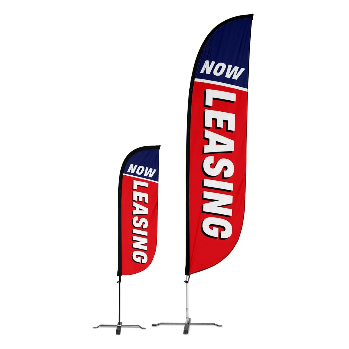 Now Leasing Feather Flag Red/White/Blue 1