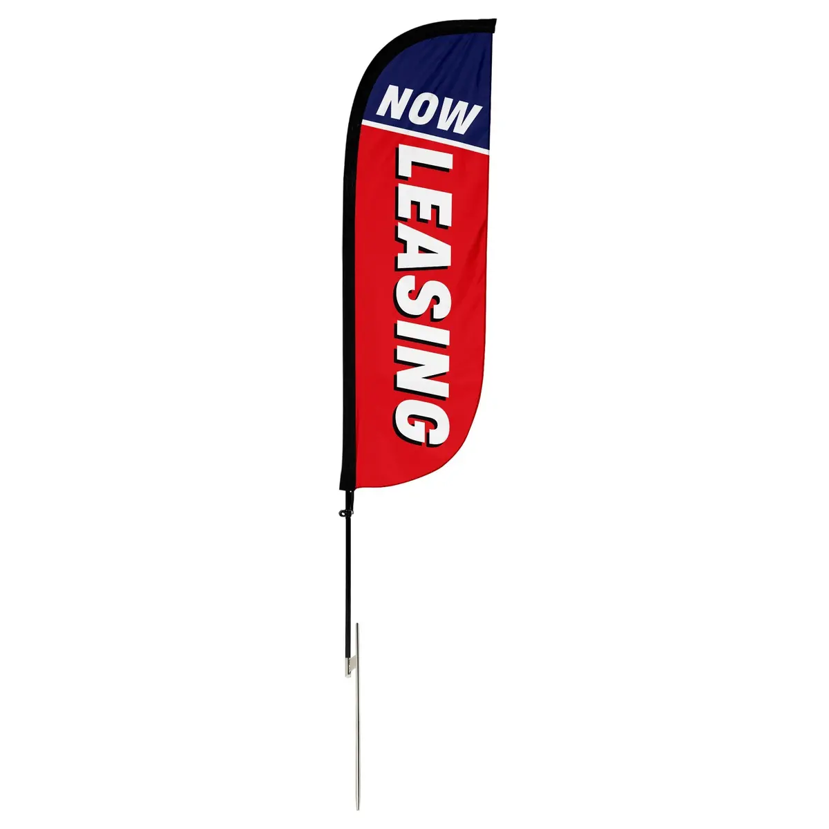 Now Leasing Feather Flag Red/White/Blue 6