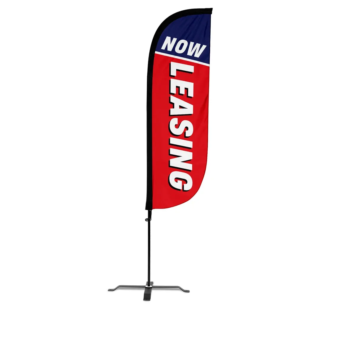Now Leasing Feather Flag Red/White/Blue 7