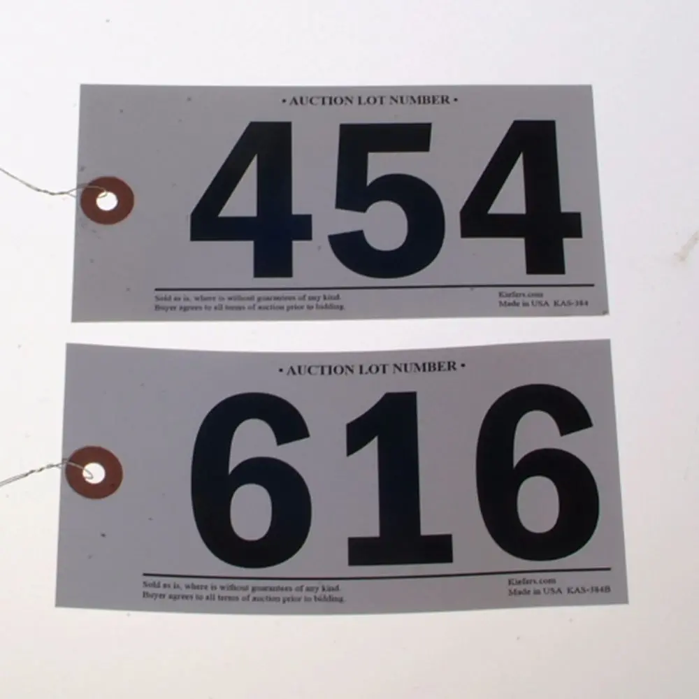 Numbered Power Tag, Size #4, Wired (500/Box) 1