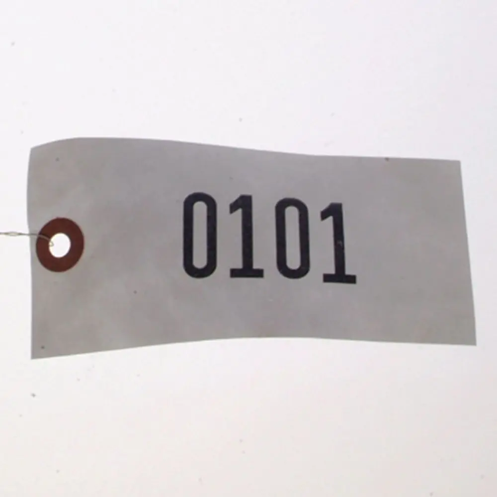Numbered Tyvek "Tuff" Tags - Wired (1000/Box) 1