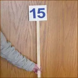 Numbers On Stick - Prenumbered 1