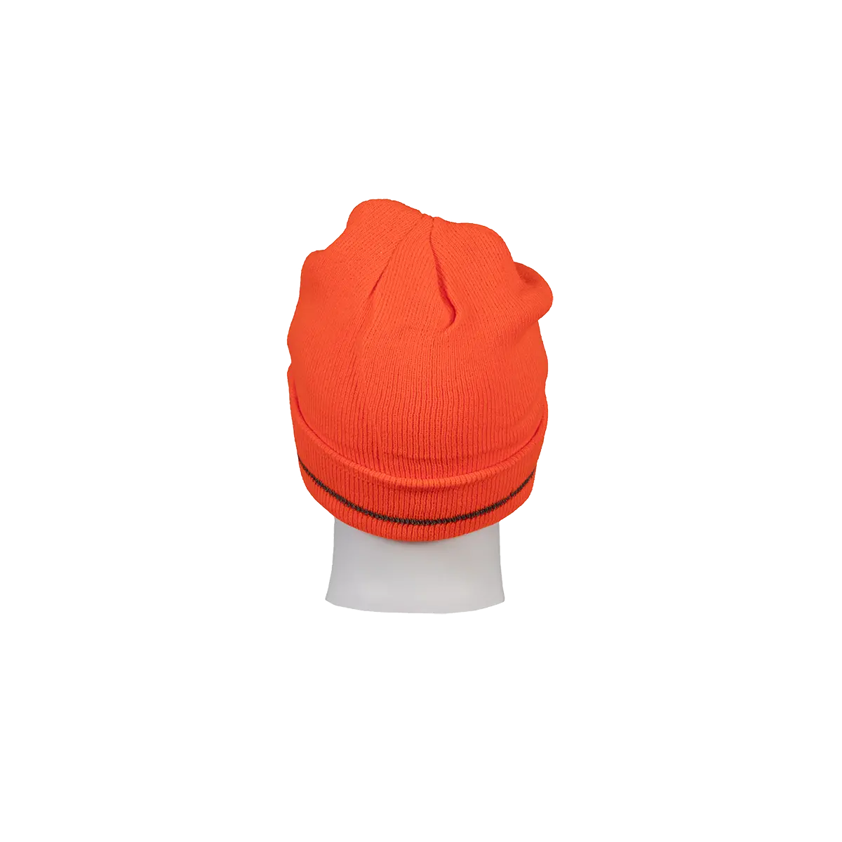 Obe-S1 Orange Safety Beanie Hat With Reflective Stripe 2