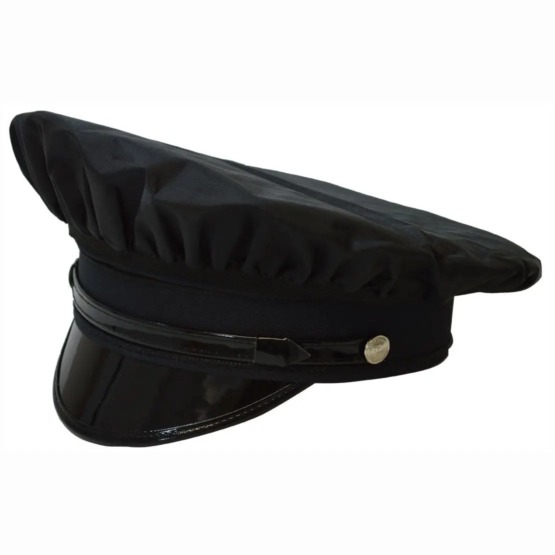 Lbrv-Cap Lime/Black Reversible Waterproof Hi-Vis Hat Cover For Traditional 8-Point Police Hat 2