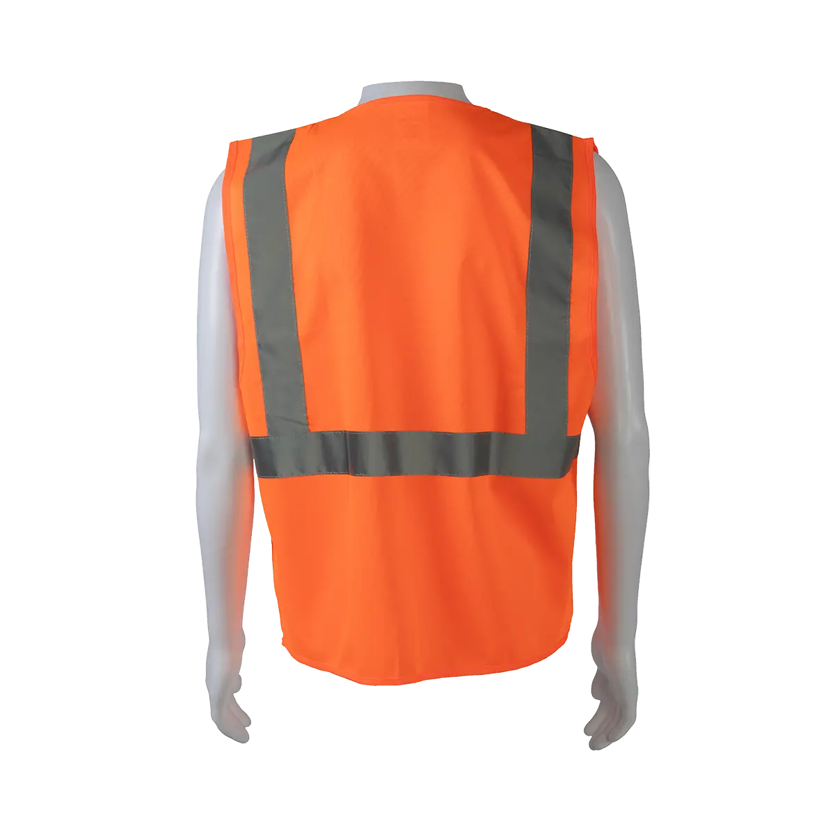 Ov2-Ec Ansi/Isea Economy Class 2 Safety Vest Orange Solid Hook & Loop Front Closure 3