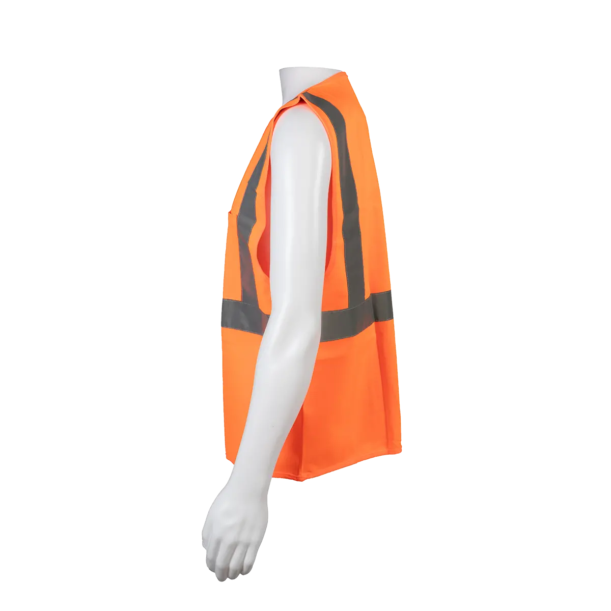 Ov2-Ec Ansi/Isea Economy Class 2 Safety Vest Orange Solid Hook & Loop Front Closure 2