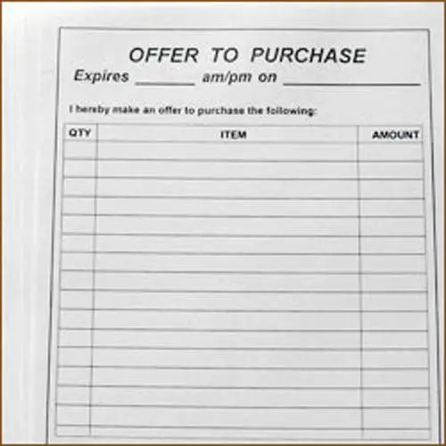 Offer To Purchase Form 1