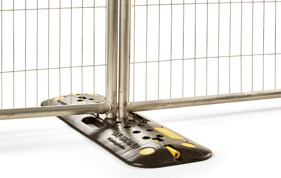 Oxstand Temporary Fence Base Stand 7 Lb – $29 Each (Pallet Of 150) 2