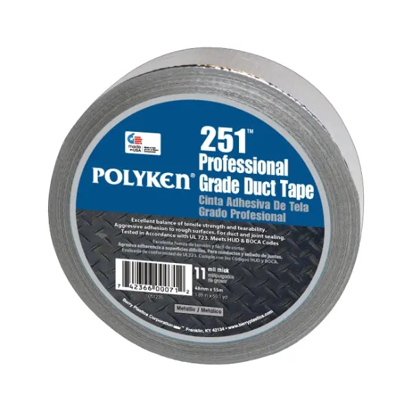 Polyken 251 11 Mil Professional Grade Metallized Duct Tape 2