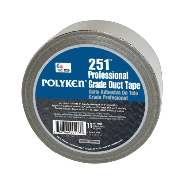 Polyken 251 11 Mil Professional Grade Metallized Duct Tape 2