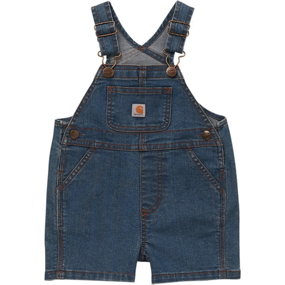 Kids Rugged Flex Denim Shortall - Denim Medium Wash 1
