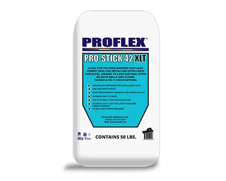 Proflex - Pro-Stick 42 Xlt Extra Large Tile Mortar 50 Lb Bag, White 1