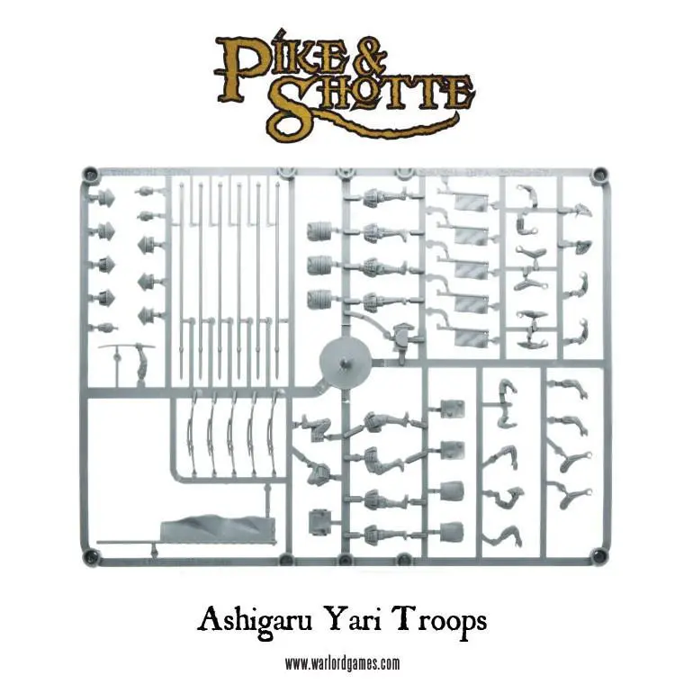 Ashigaru Yari Troops Sprue 1
