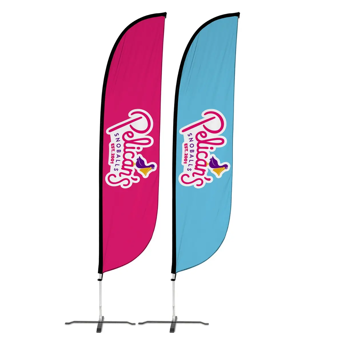Pelican's Snoballs "Logo" 12Ft Feather Flag 1