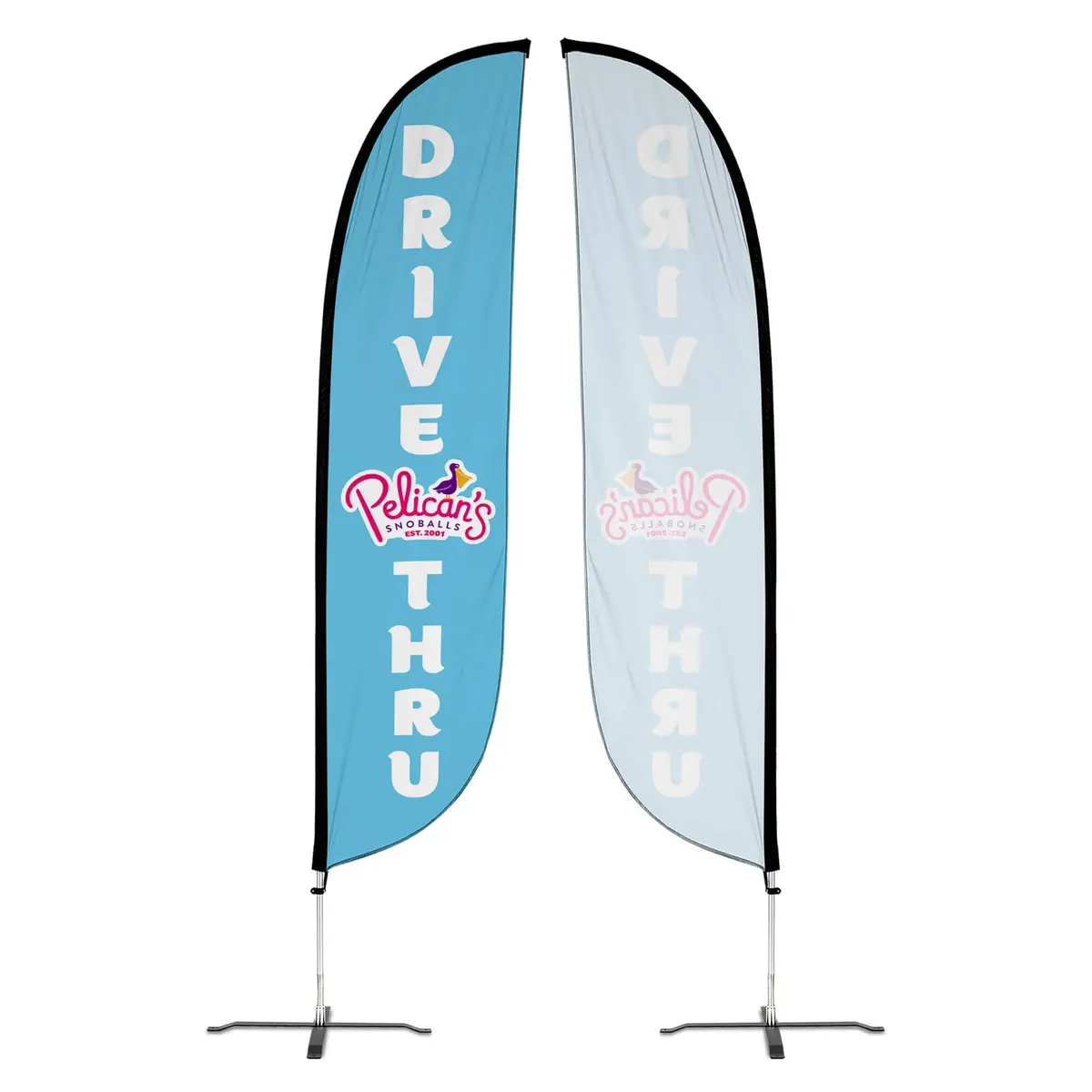 Pelican's Snoballs "Drive-Thru" 12Ft Feather Flag 6