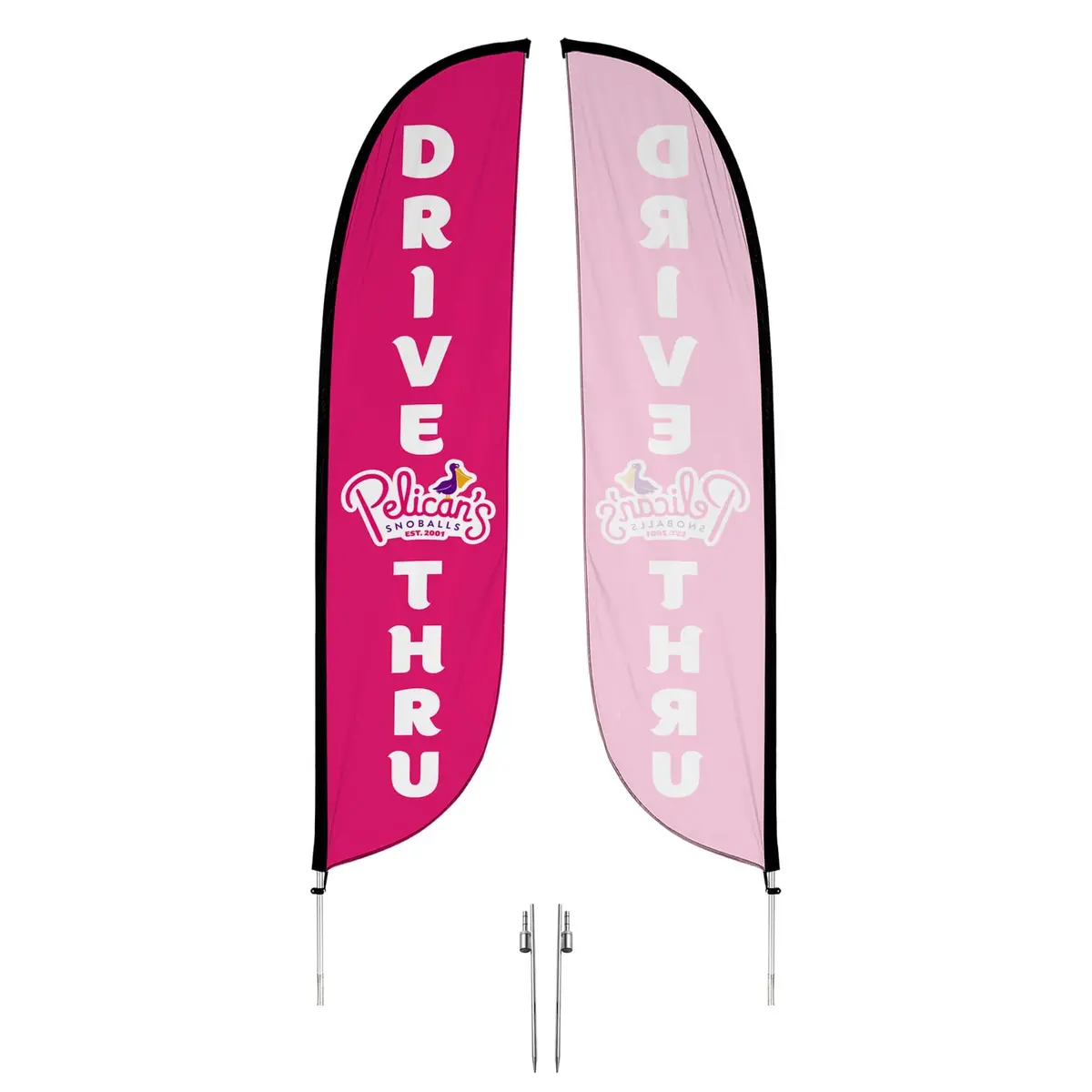 Pelican's Snoballs "Drive-Thru" 12Ft Feather Flag 10