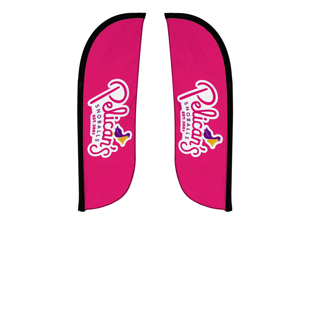 Pelican's Snoballs "Logo" 5Ft Feather Flag 10