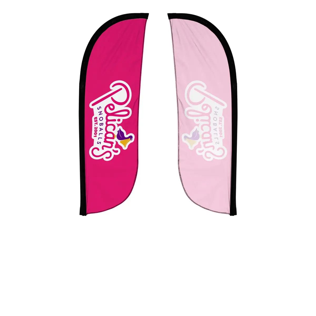 Pelican's Snoballs "Logo" 5Ft Feather Flag 8