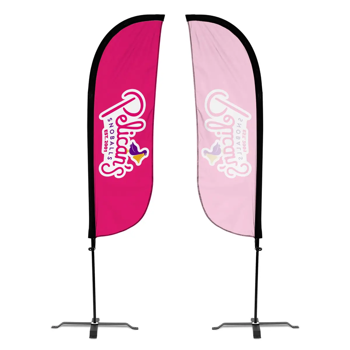 Pelican's Snoballs "Logo" 5Ft Feather Flag 12