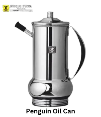 Unique Stainless Steel Premium Oil Dispenser, Oil Pourer, Oil Can With Nozzle Cover | Mirror Polish 2